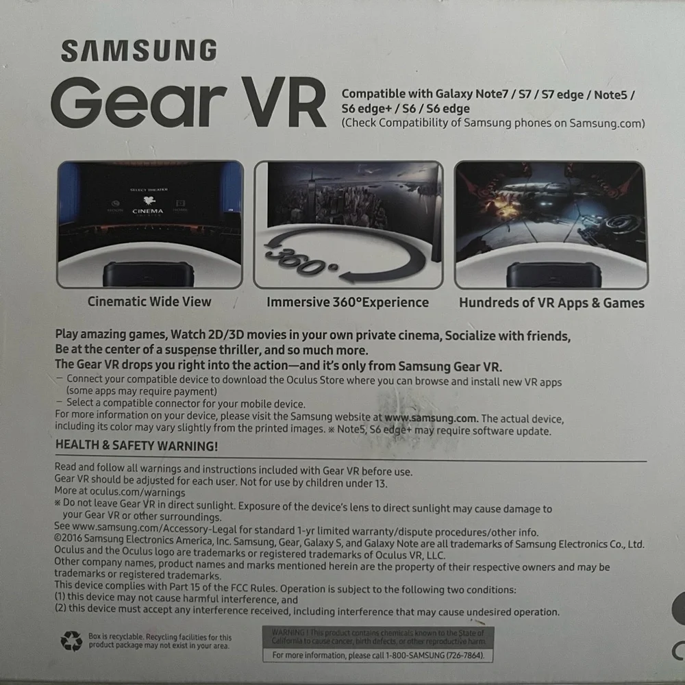 Samsung Gear VR Headset